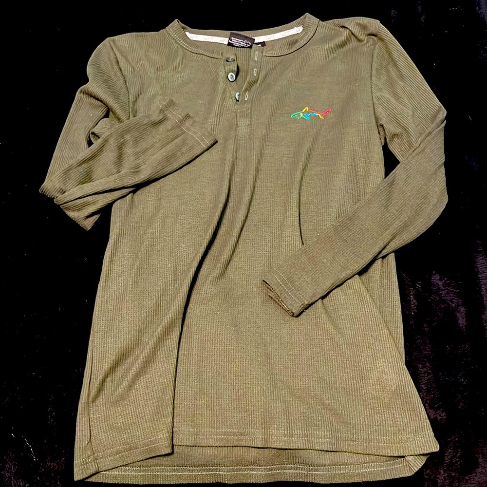 Green Waffle Longsleeve